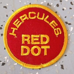 Vintage Hercules Red Dot Gunpowder Patch  - 1970's